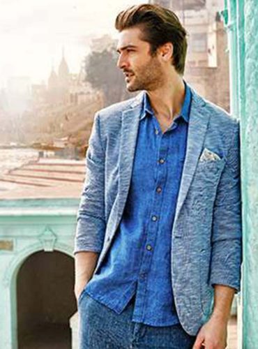 Buy True Blue Linen Shirt for Men Online in India -Beyoung